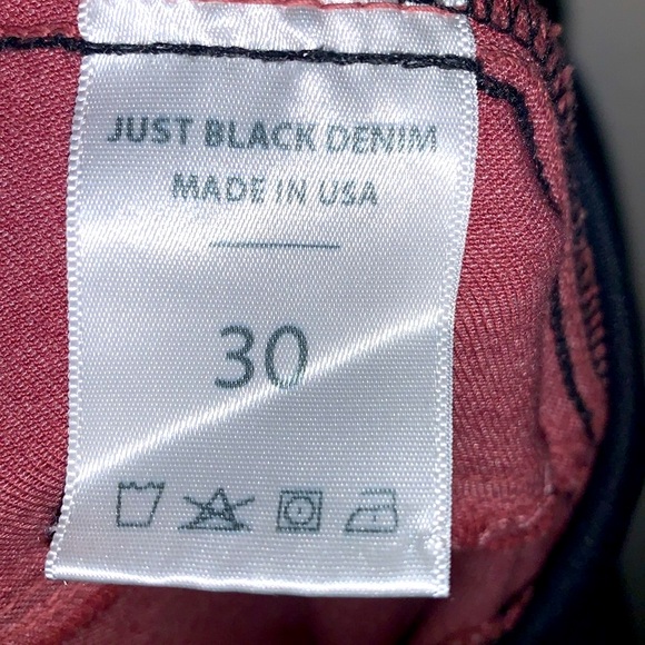 -Women's Maternity Just Black Burg Red Denim Skinny Pant Leggings #SF72M-Size 30 - Picture 6 of 13